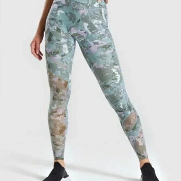 Gymshark Mesh Layer Leggings Size XS - Picture 1 of 3